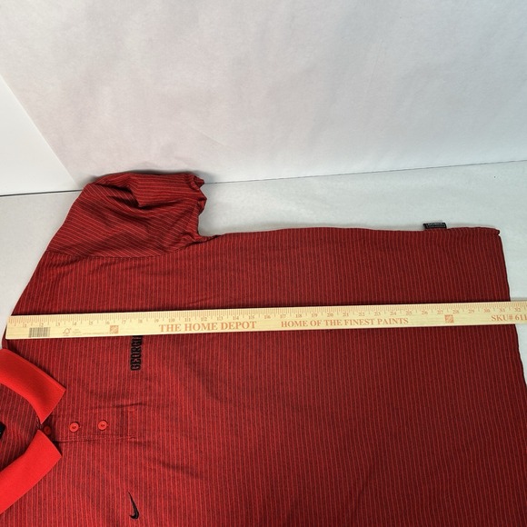 Georgia Nike Team Apparel Polo Shirt Mens XXL Red Striped Collared Buttons - Picture 16 of 16